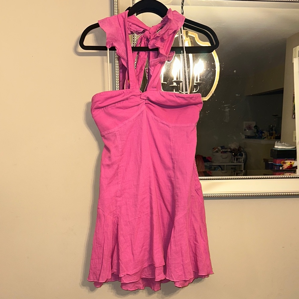 Free People Pink Mini Dress